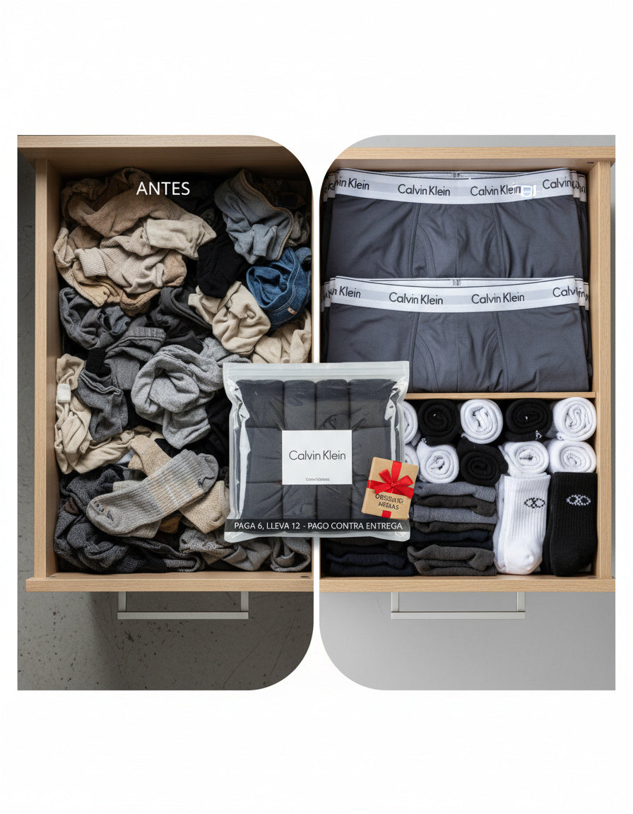 TALLA XXL Pagas 6 llevas 12 Boxer en Microfibra SIN medias (Colores surtidos)